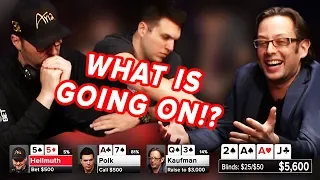 PHIL HELLMUTH AND DOUG POLK CLASH!!!