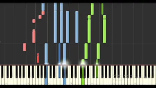 Men I Trust - Tree Among Shrubs (Synthesia Tutorial) [Piano & Bass cover]