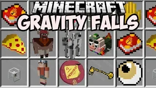 GRAVITY FALLS in Minecraft - Pines Mod Review - (NEW MOBS, WEAPONS, CAR)