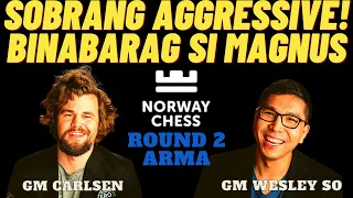 NEW WESLEY SO! INATAKE AGAD SI CARLSEN! Carlsen vs So! Norway Chess 2023 Round 2 ARMAGEDDON