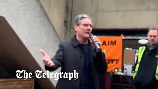 Starmer promised to stand with striking workers in leaked footage