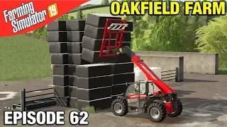 BUILDING A SILAGE BALE STACK Farming Simulator 19 Timelapse - Oakfield Farm Seasons FS19 Episode 62