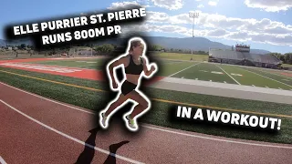 Elle Purrier St. Pierre Runs 800m PR During A Workout! | Workout Wednesday