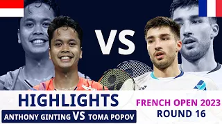 ANTHONY GINTING vs. TOMA POPOV [French Open 2023] - R16 #WCR1609