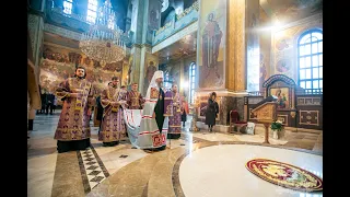 Неделя 5-я Великого поста, прп. Марии Египетской. Литургия в Кафедральном Соборе.