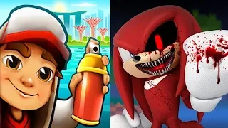 Subway Surfers vs SONIC EXE Knuckles