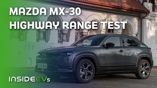 Mazda MX-30 Highway 70 MPH Highway EV Range Test (Cold)