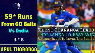 Upul Tharanga's Unbeaten 59* Take Sri Lanka To Easy Win Against India