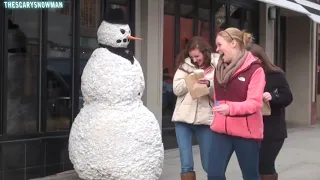 Scary Snowman Hidden Camera prank Episode 8 2018