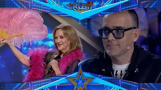 This VEDETTE flirts with Risto with her SENSUAL COUPLE | Auditions 6 | Spain's Got Talent 2022