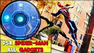 Marvel's PS4 Spider-man ALL Gadgets (So Far) + How to unlock