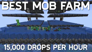 Best Mob Farm Minecraft 1.20.6 - 15,000 Drops per Hour - Easy Build