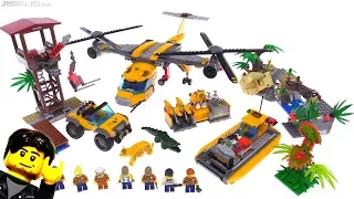 LEGO City Jungle Air Drop Helicopter playset review 🐯 60162