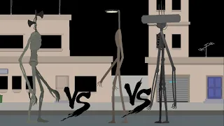 Siren Head vs Light Head vs Tower Head| Sticknodes Animation