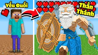 Minecraft nhưng Tôi Từ Yếu Đuối Trở Thành Bất Tử