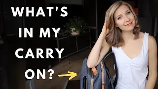 What's in my CARRY ON & How to Sleep on a Plane (FLIGHT HACKS)