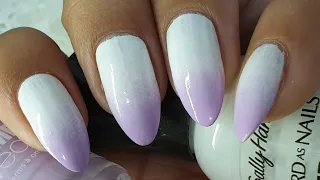 Ombre Nails | How to do ombre/gradient nails with regular polish | Summer Ombre nails easy way