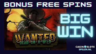 Wanted Dead or a Wild | bonus free spins (BIG WIN!)