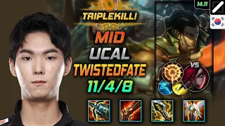 Twisted Fate Mid Build Ucal Kraken Slayer Press the Attack - LOL KR Challenger Patch 14.11
