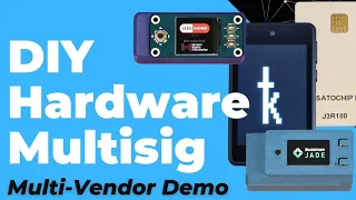 DIY-Only Multivendor Hardware Wallet MultiSig: SeedSigner, Jade, Krux, Satochip + Sparrow & Electrum