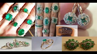 ☭Gold of the USSR.Soviet luxury.Beautiful gold products with emeralds