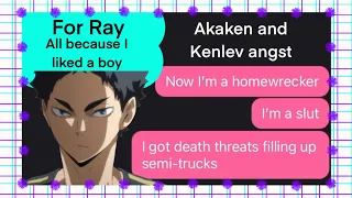 Because I Liked a Boy Lev angst || Haikyuu Text Lyric Prank || Akaken and Kenlev COLLAB