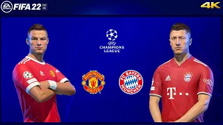 FIFA 22 PS5 - Man United Vs. Bayern Munich - UEFA Champions League - Gameplay & Full match - 4K
