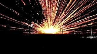 Large Skyshot Shell Testing on Ground - Experiment with Diwali Fireworks