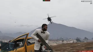 GTA V Franklin Stealing Drugs From Vagos +Intense Six Star Escape(RDE 3.1.6)