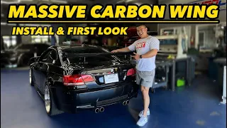 MASSIVE CARBON WING FOR MY BMW M3!!! *Install & First Look* Episode 7