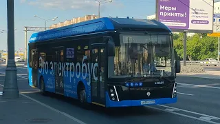 [Ultra HD] Электробус ЛиАЗ-6274 №430109, маршрут №Т76