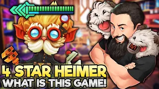 4 Star Heimerdinger - The HIGHEST of HIGHROLLS!! | TFT Runeterra Reforged | Teamfight Tactics