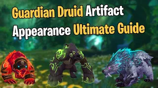 Guardian Druid Artifact Appearances | Legion Druid Bear Forms | Claws of Ursoc Artifact Appearances