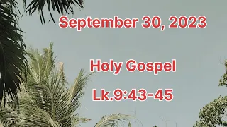 September 30, 2023, Holy Gospel, English