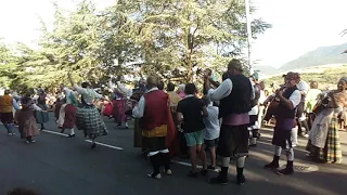 Desfile final del Festival Folclórico de los Pirineos, Grupo de Jaca.