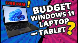 BUDGET WINDOWS 11 LAPTOP and TABLET - DERE T11 2-in-1 Laptop Tablet