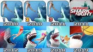 Evolution of Hungry Shark World Games 2010 - 2019 - All Games Trough the Years