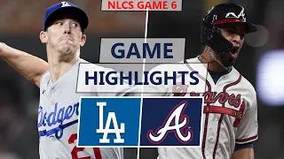 Los Angeles Dodgers vs. Atlanta Braves Highlights | NLCS Game 6 (2021)