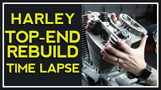 Harley Top End Rebuild - Time Lapse