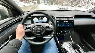 New Hyundai Tucson 2021 - POV test drive & REVIEW (180 HP 4WD Premium Plus)