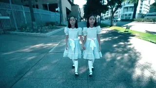 The Shining Twins look  for Danny at SDCC2018