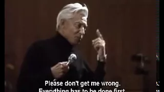 Karajan talks about Maestro Karl Bohm