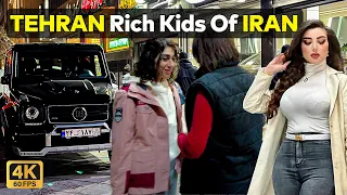 Rich Kids of IRAN 2024 🇮🇷 Street Walking Tour in The Richest Neighborhood in West of Tehran