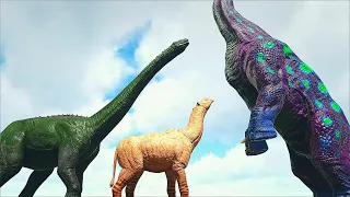 Ark Survival - BRONTO n PARACER vs LARGE DINOS/CREATURES  [Ep.662]