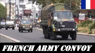 Convoi de l'Armée de terre // French Army Convoy Paris