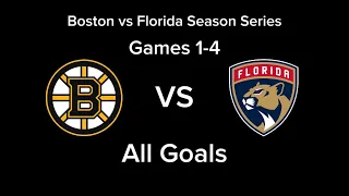 Boston Bruins vs Florida Panthers | Season Series | All Goals