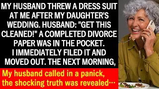 【Compilation】My husband threw a suit at me and said, "Get this cleaned!" Inside was a divorce paper.