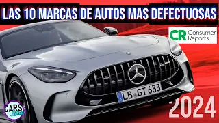 Las 10 Marcas de Autos MAS DEFECTUOSAS del 2024 *CarsLatino*