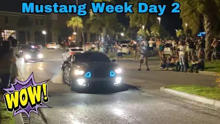 🔥Mustang Week 2020 Day 2!!! Cops, reviving, and burnouts