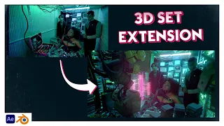 Cyberpunk 3D Set Extension with Blender
